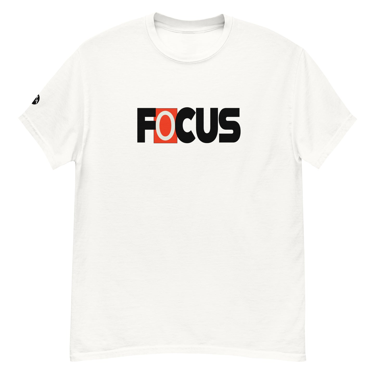 TrapCrackshots FOCUS T-shirt White– clay shooting shirt for men and women. Encourages shooters to maintain focus after a miss and stay ready for the next target.