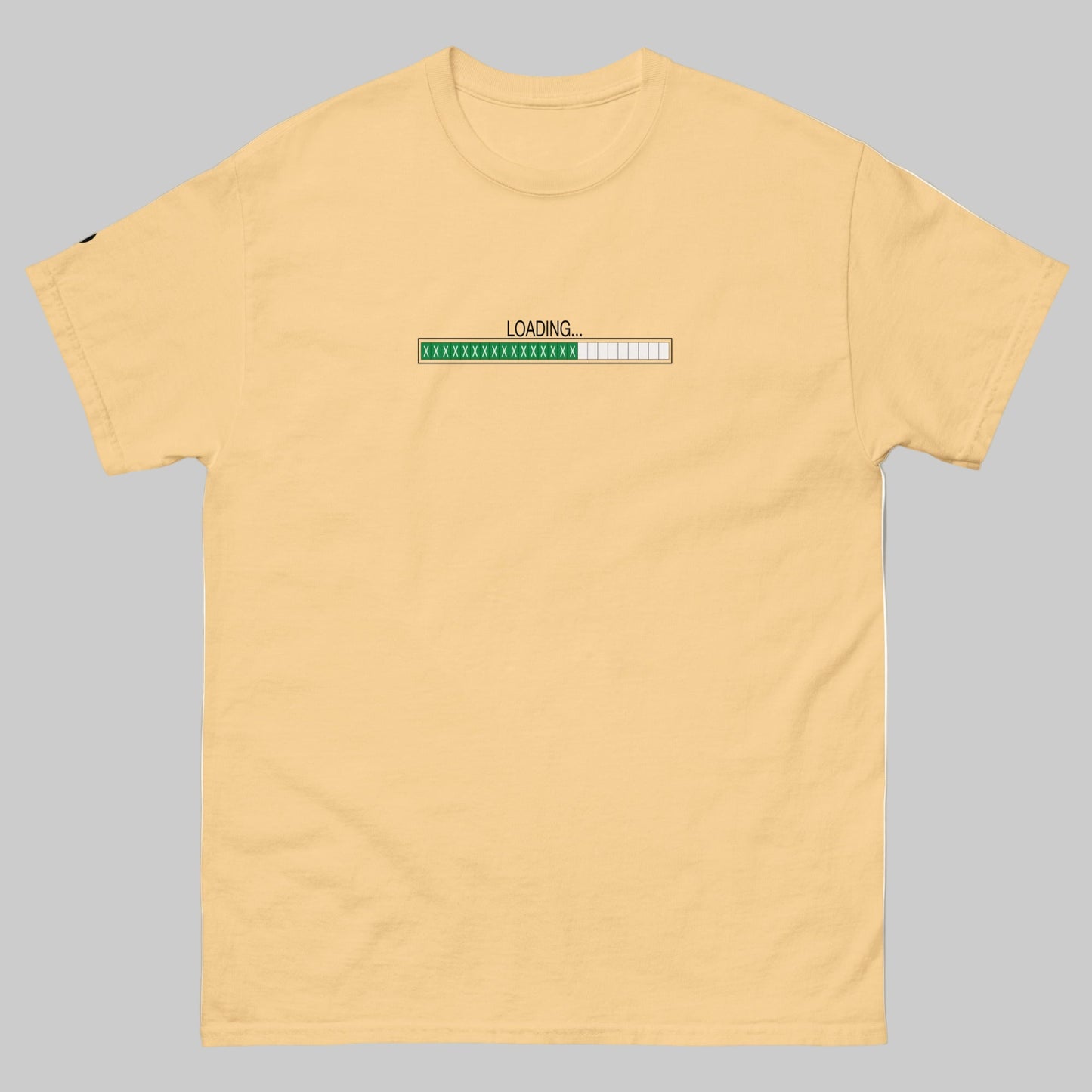 TrapCrackshots Loading Yellow Haze- Unisex T-shirt for clay shooters chasing 25/25. Premium cotton tee symbolizing mastery, progress, and passion for trap shooting.