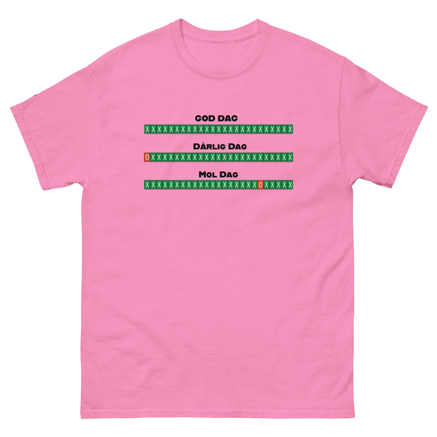 TrapCrackshots MOLDAG T-shirt – humorous clay shooting shirt for men and women. Celebrates missing the 20th target, symbolizing frustrating shooting days and embracing the miss.