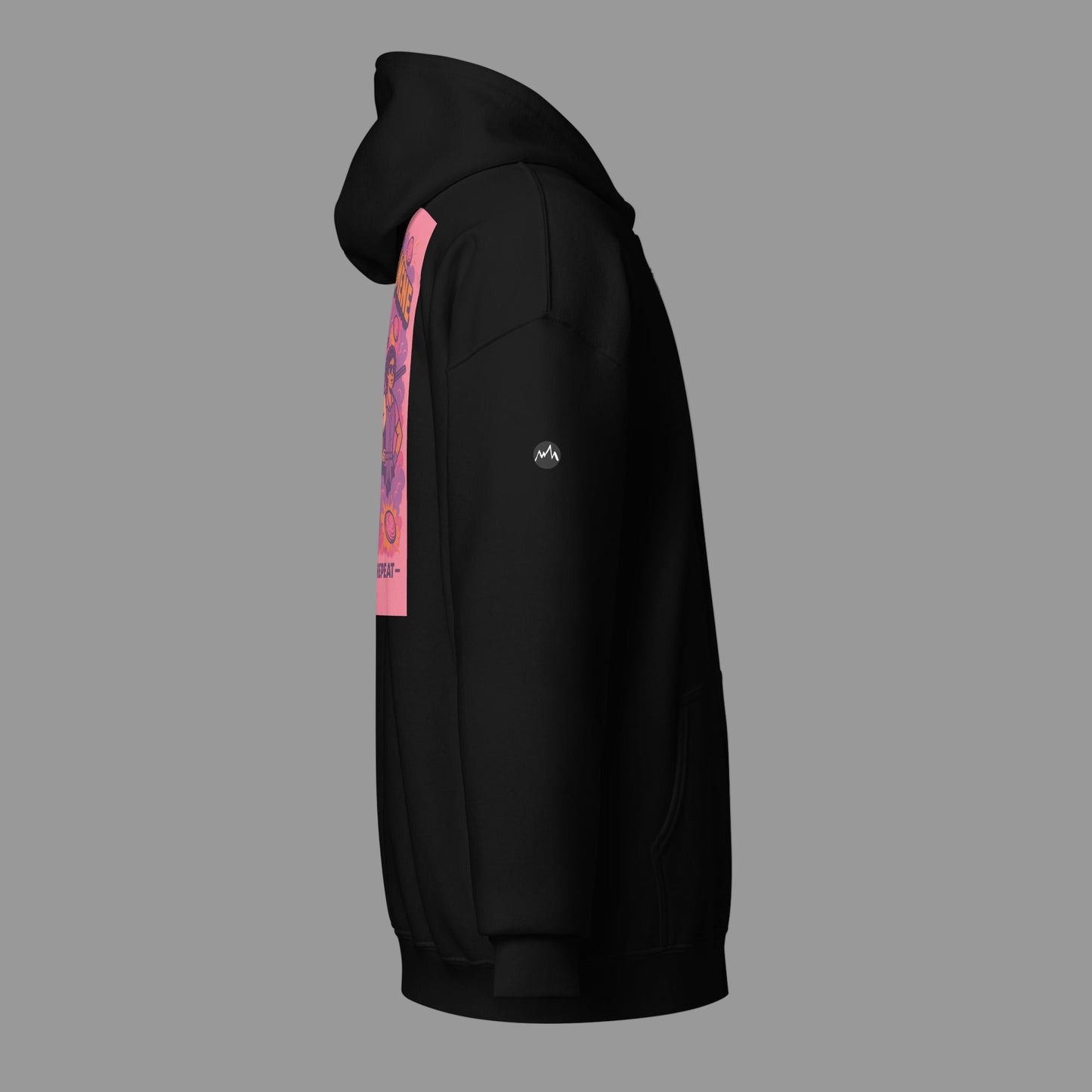 Pulverdamene TheOriginal Black ZipHoodie