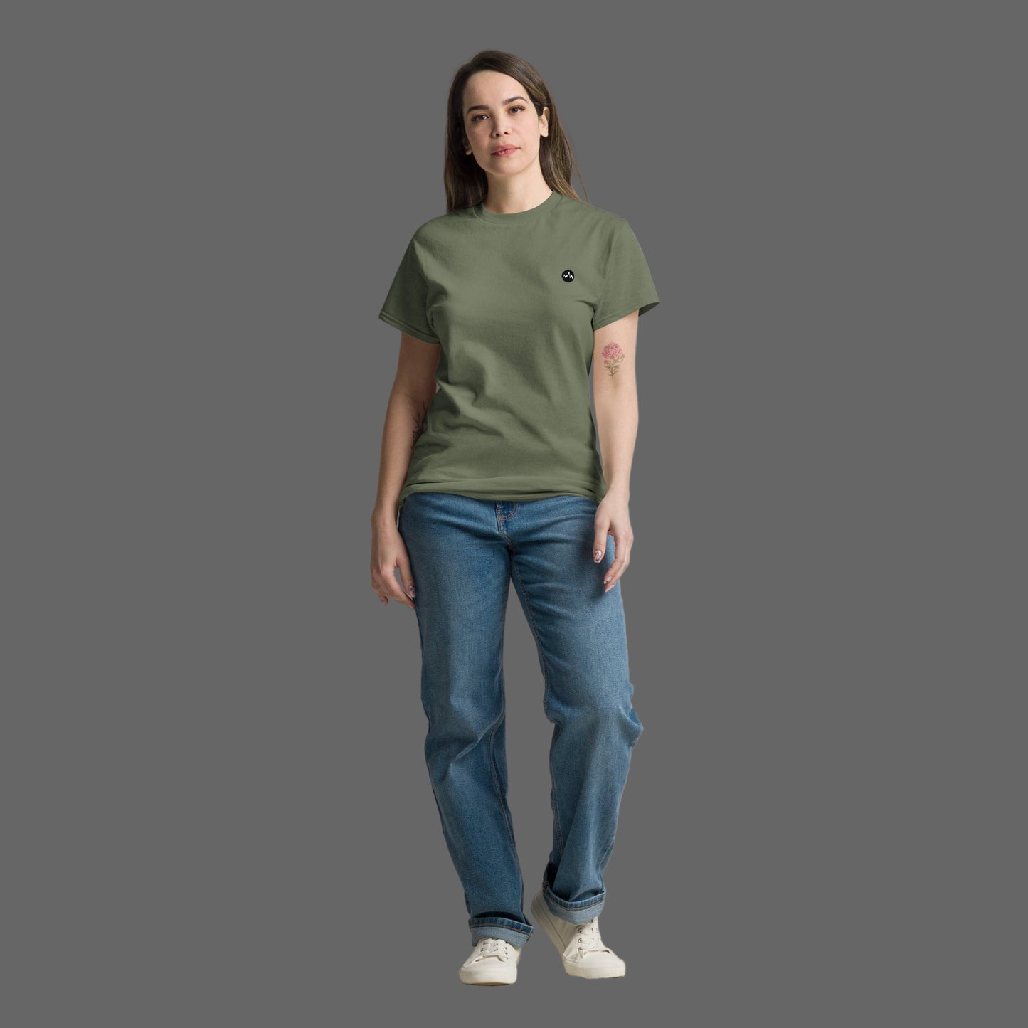 TC Pidgeon Clayshooting Tshirt Military Green Front