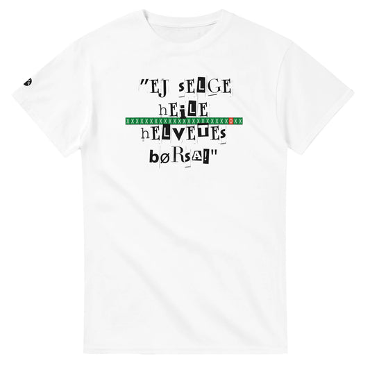 TrapCrackshots Heile Jævla Børsa T-shirt – clay shooting shirt for men and women. Captures the frustration and humor of missing 25/25 and the passion behind every shot.